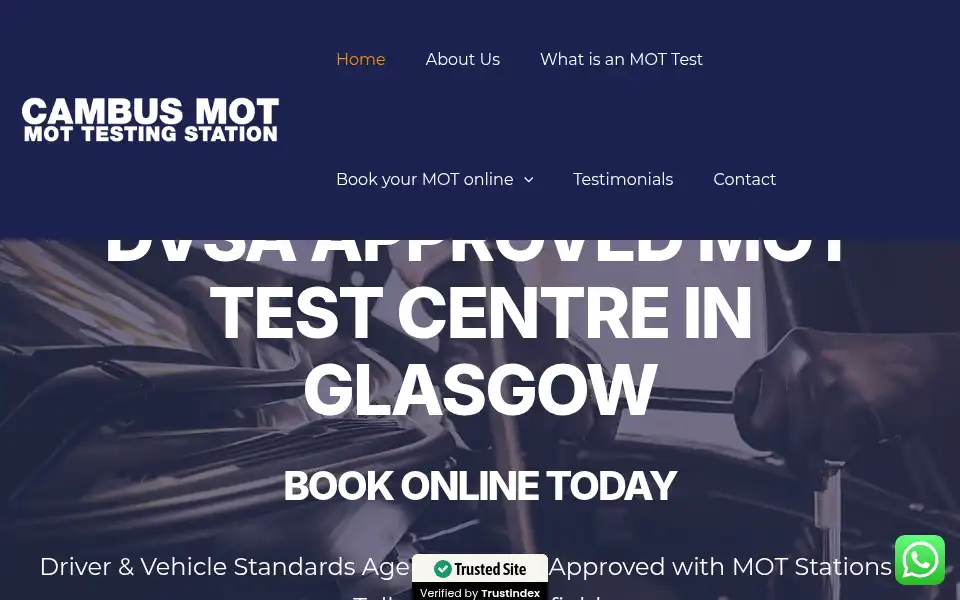 Screenshot of cambusmot.co.uk