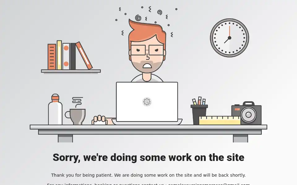 Screenshot of camelexcursions.com