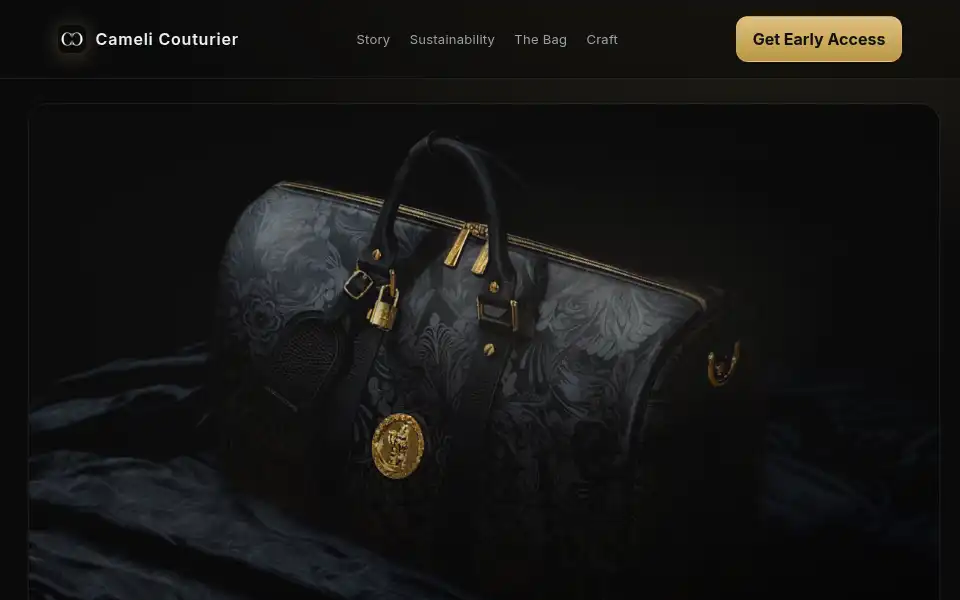Screenshot of camelicouturier.com