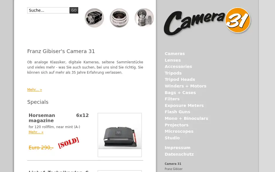 Screenshot of camera31.com