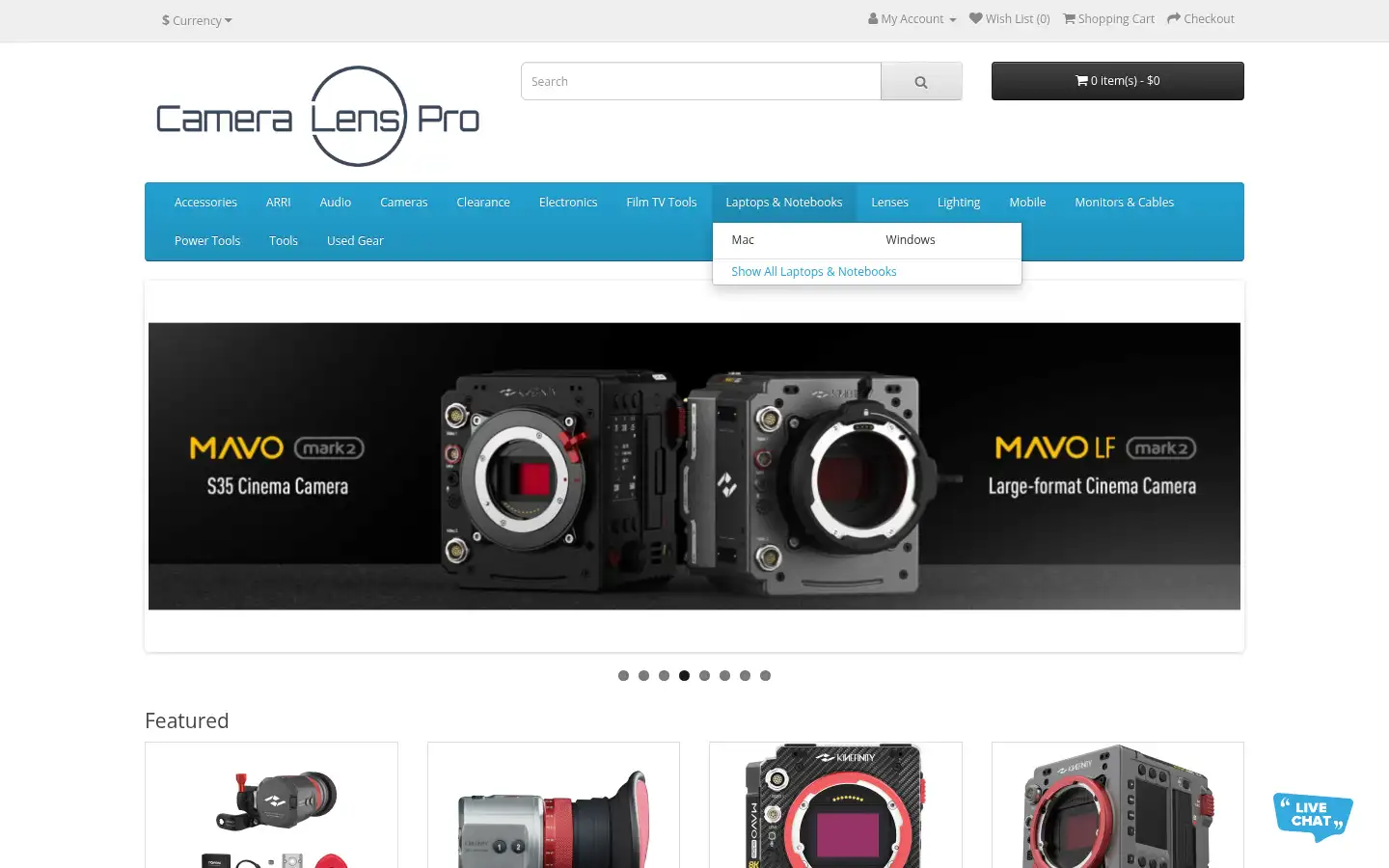 Screenshot of cameralenspro.com