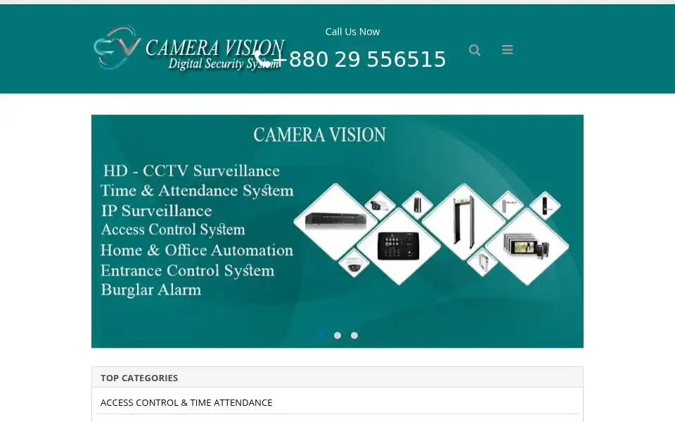Screenshot of cameravisionbd.com
