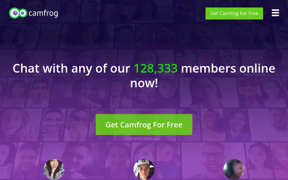 Screenshot of camfrog.com
