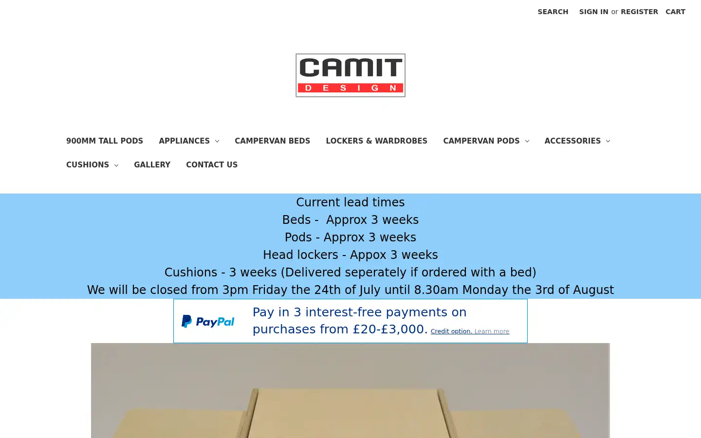 Screenshot of camitdesign.com