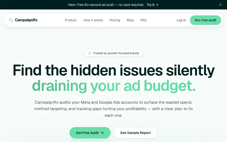 Screenshot of campaignrx.app