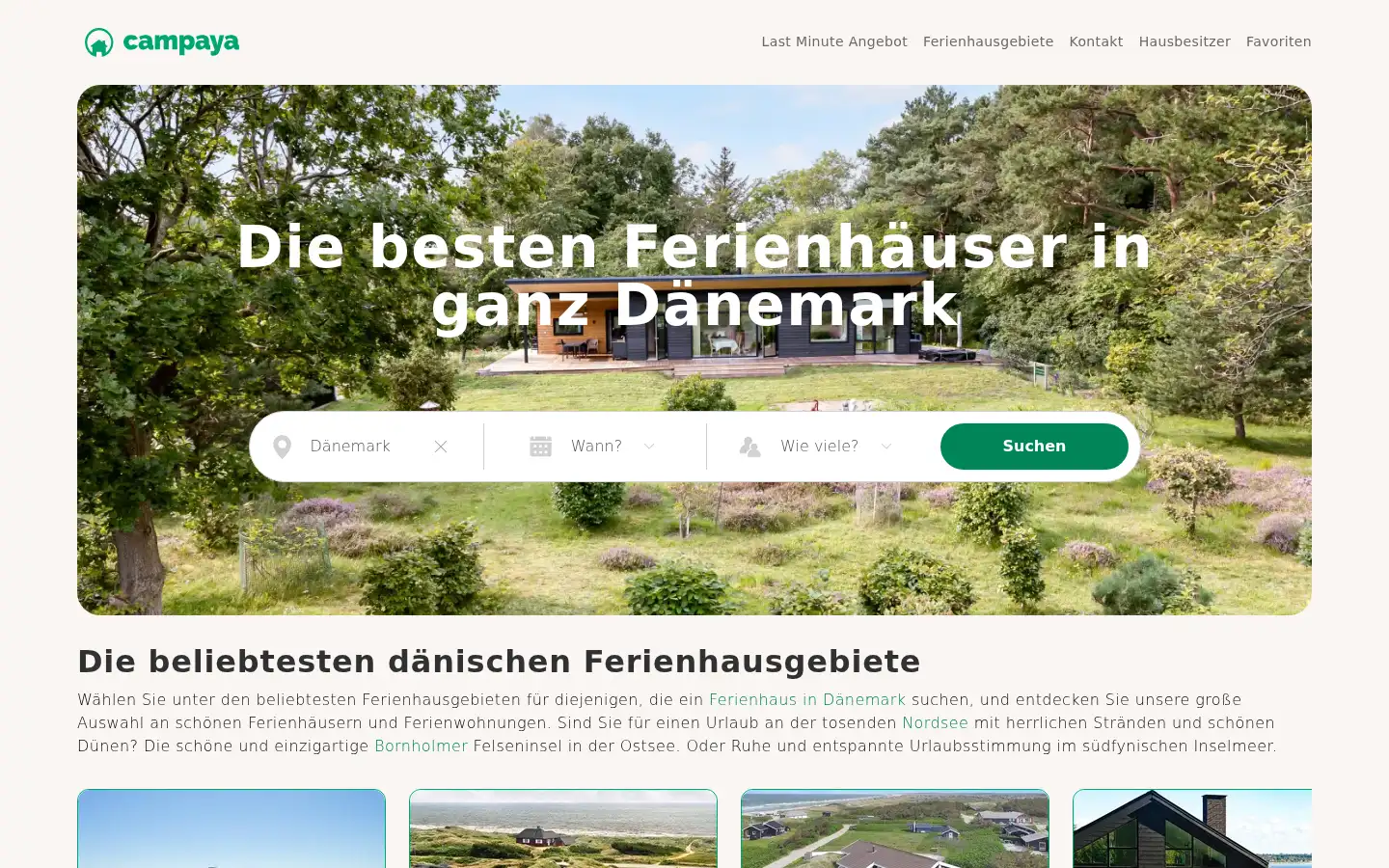 Screenshot of campaya.de
