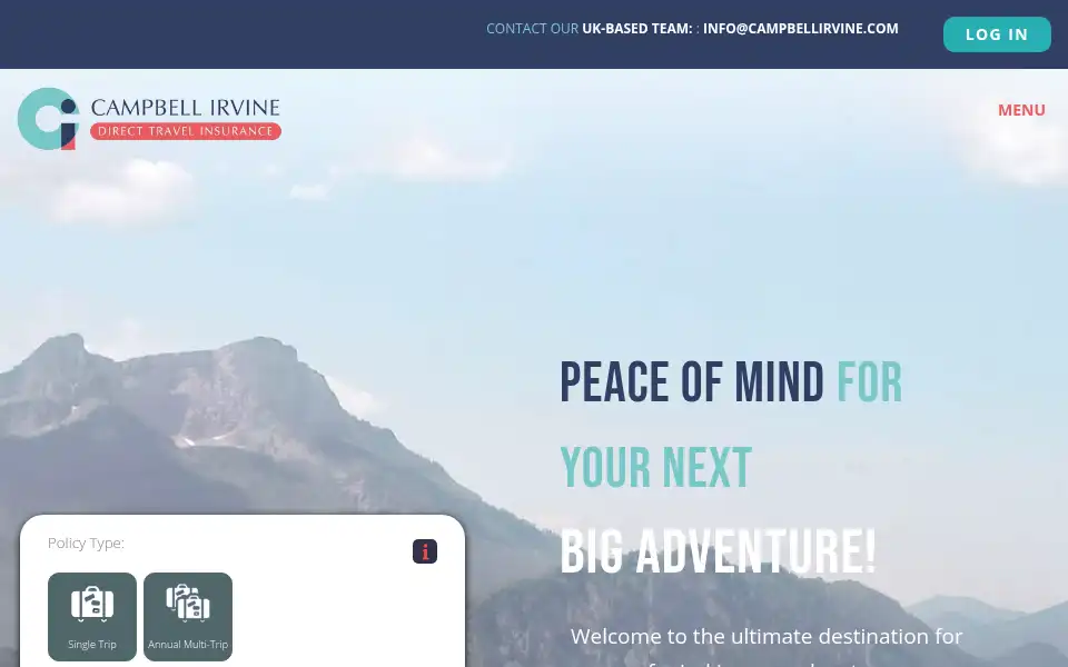 Screenshot of campbellirvinedirect.com