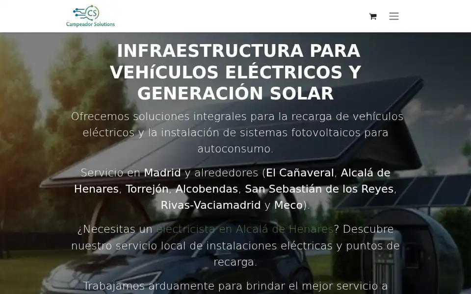 Screenshot of campeadorsolutions.com