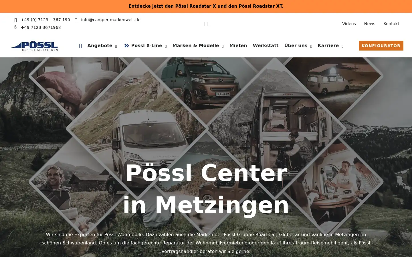 Screenshot of camper-markenwelt.de