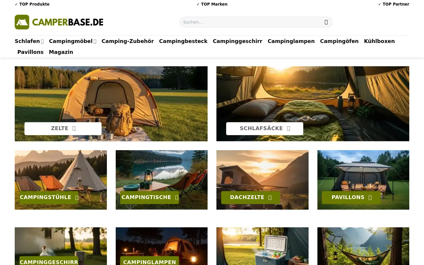 Screenshot of camperbase.de