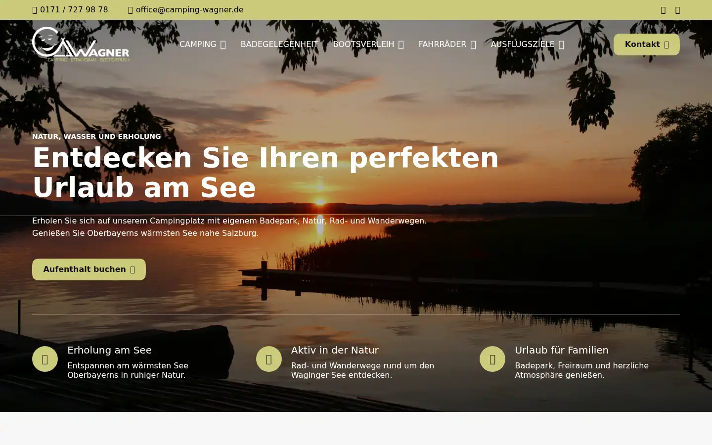 Screenshot of camping-wagner.de