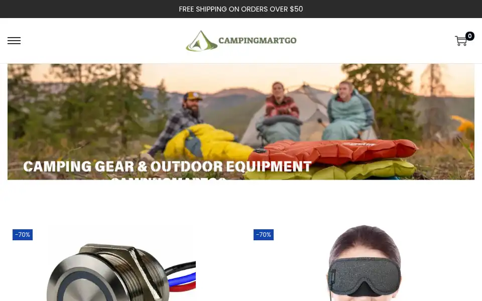 Screenshot of campingmartgo.com