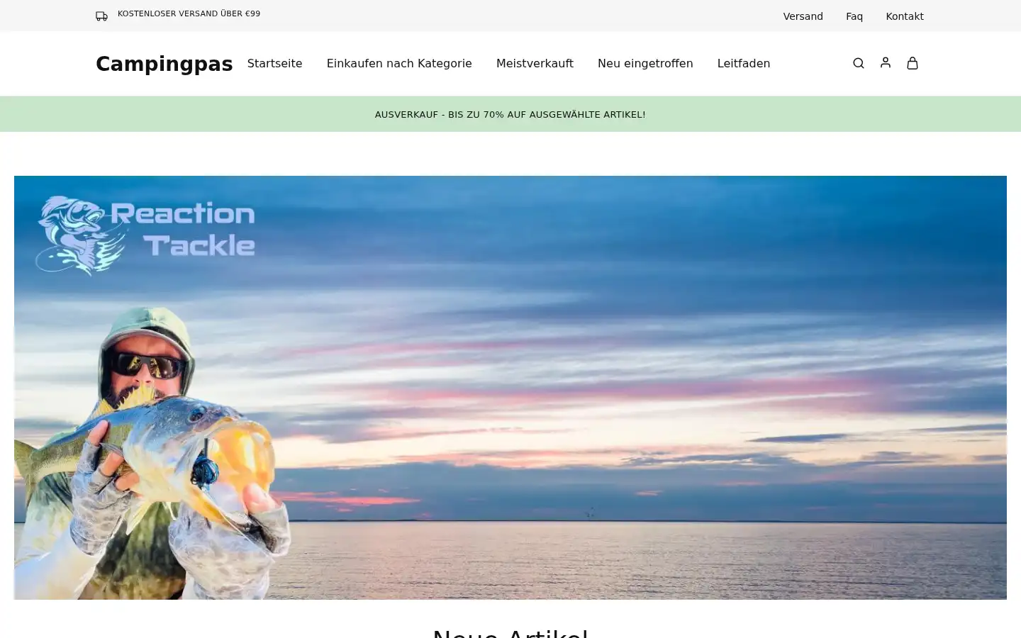 Screenshot of campingpas.de