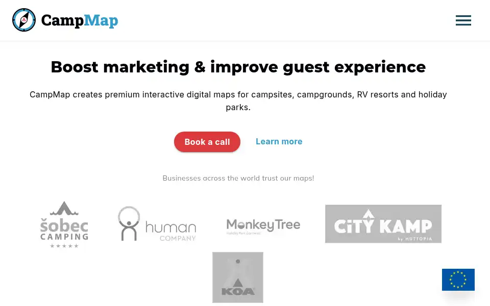 Screenshot of campmap.com