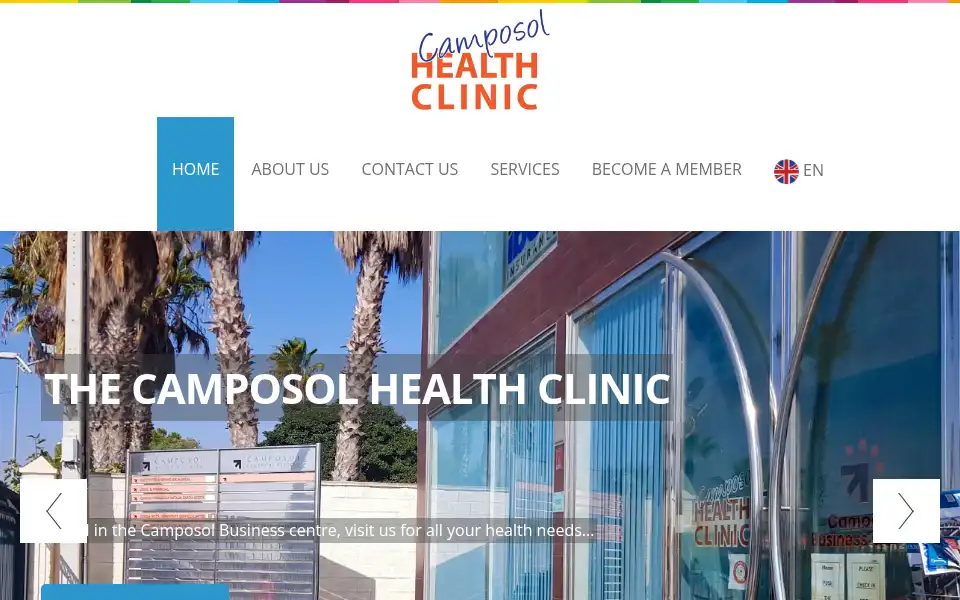 Screenshot of camposolhealth.com