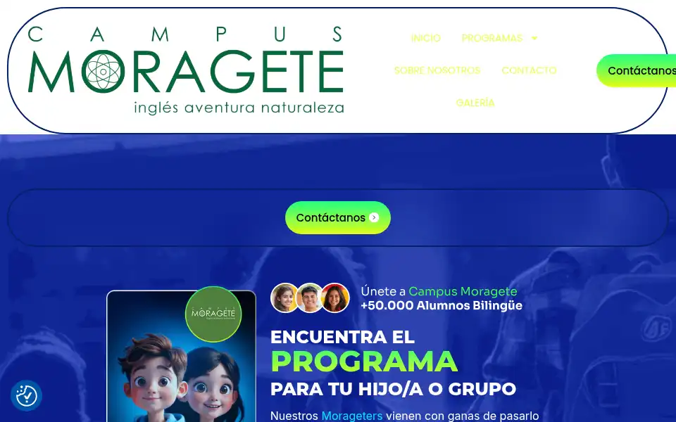 Screenshot of campusmoragete.com