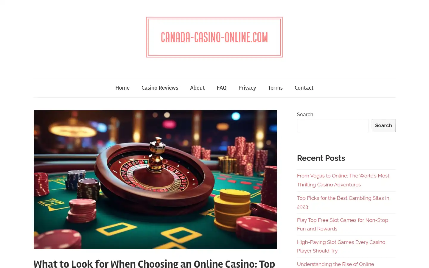 Screenshot of canada-casino-online.com