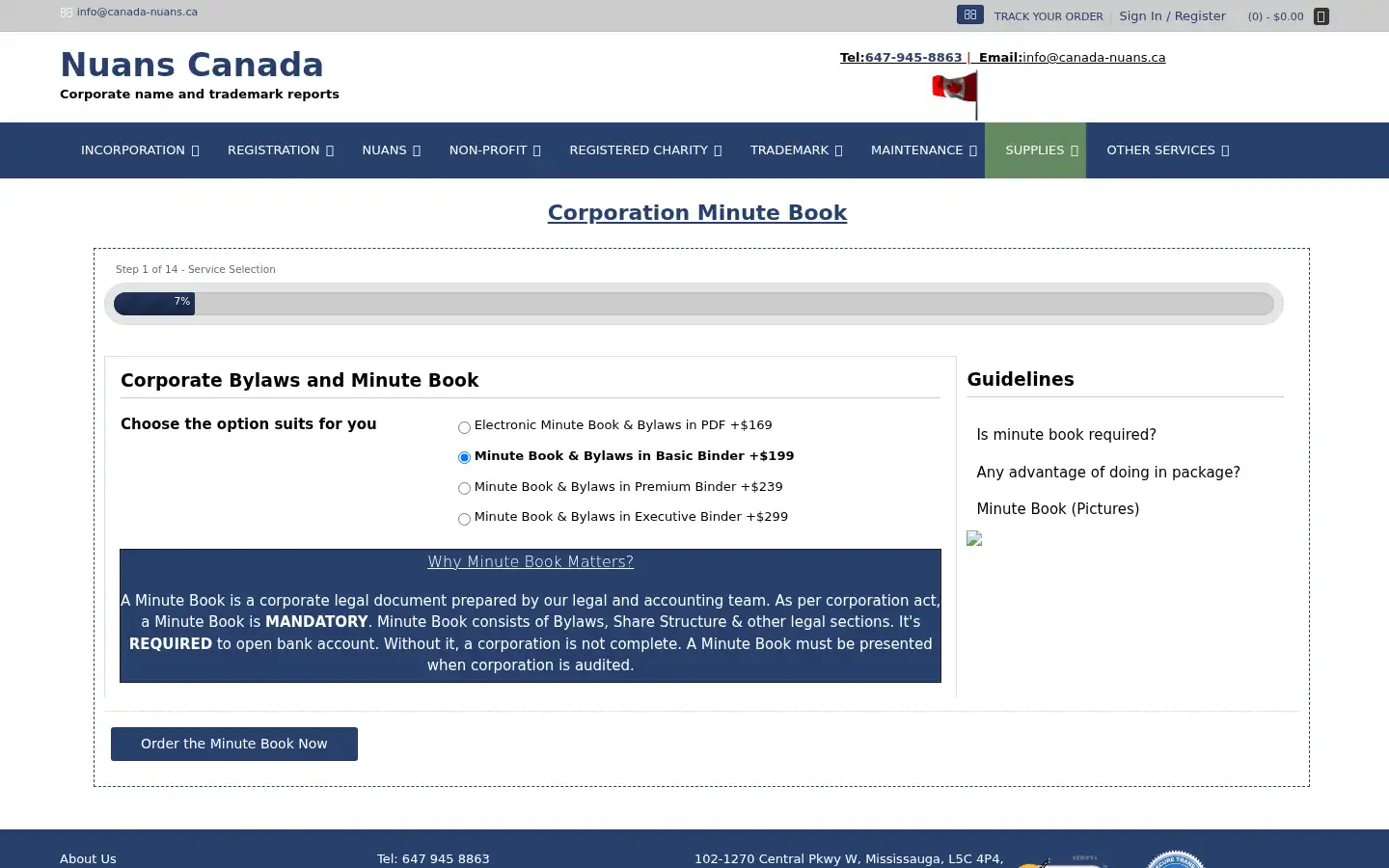 Screenshot of canada-nuans.ca