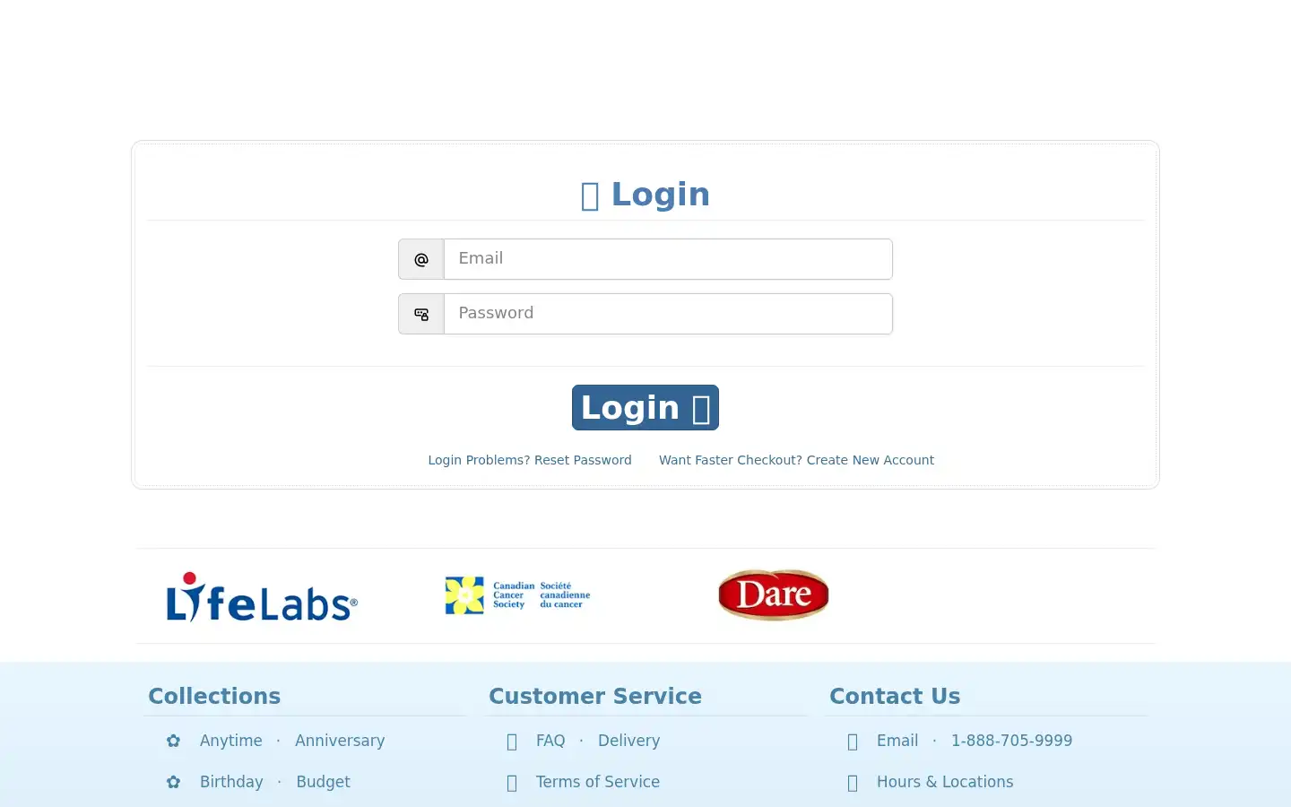 Screenshot of canadaflowers.ca