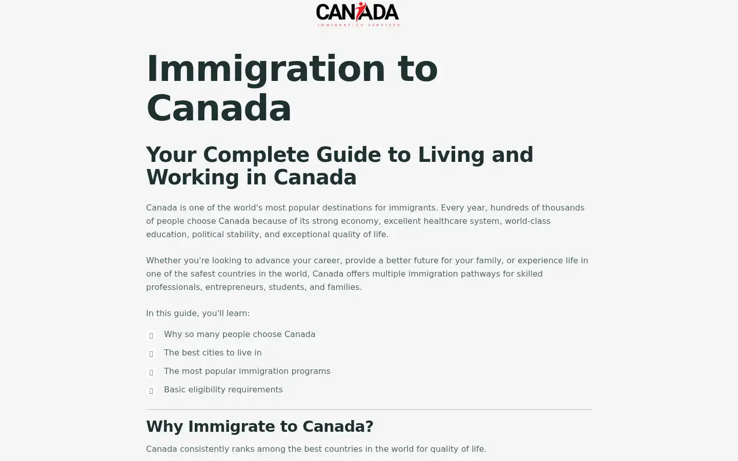 Screenshot of canadaiservices.com
