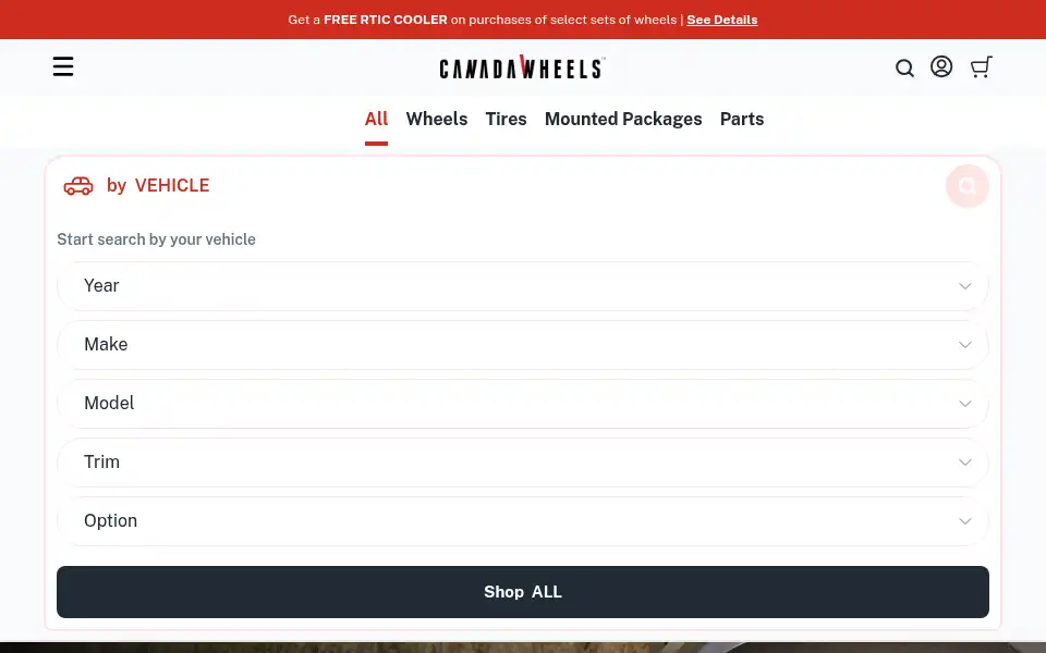 Screenshot of canadawheels.ca