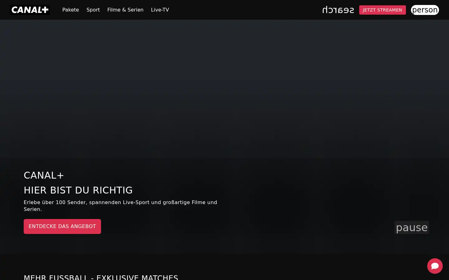 Screenshot of canalplus.at
