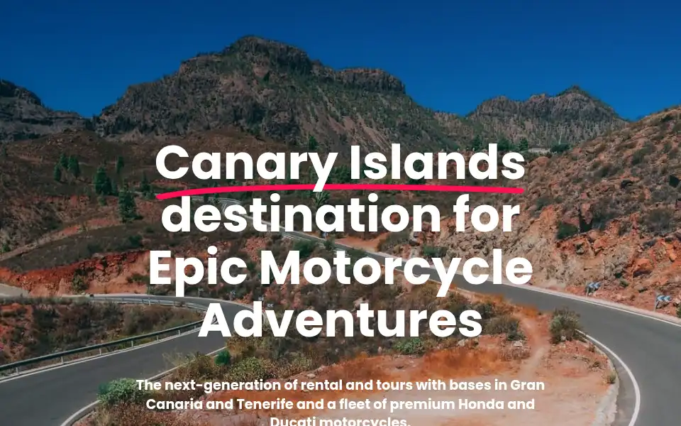 Screenshot of canaryride.com
