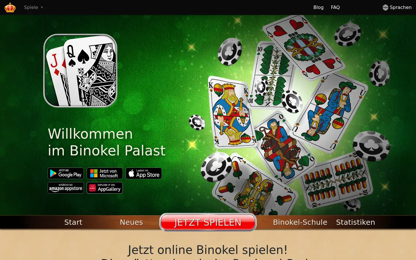 Screenshot of canasta-palast.de