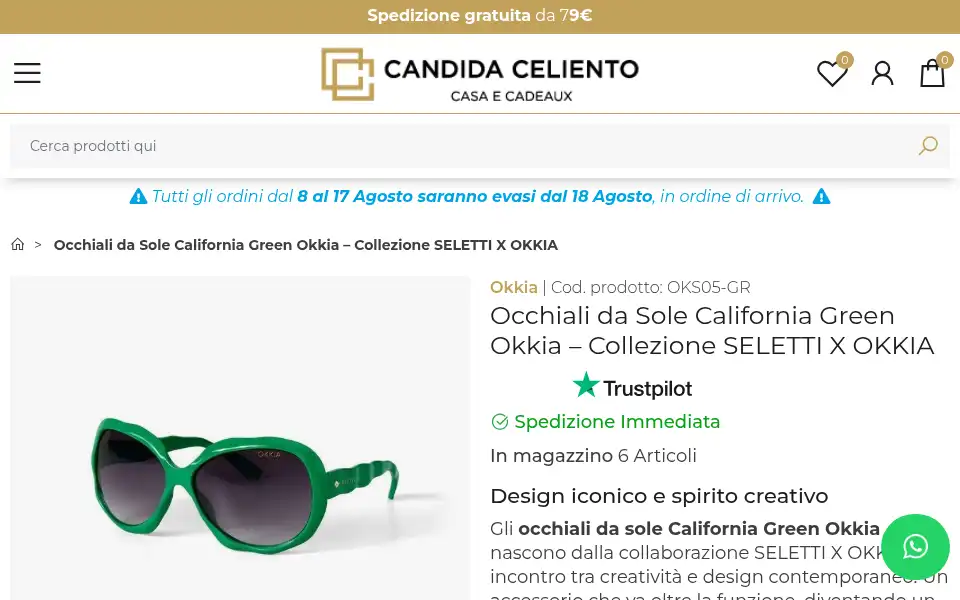 Screenshot of candidaceliento.it