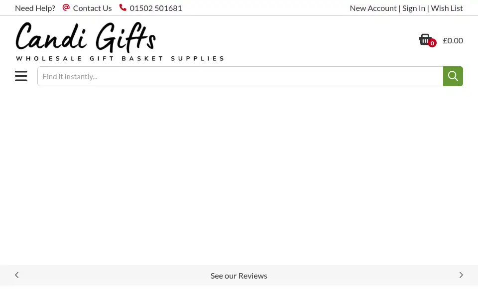 Screenshot of candigifts.co.uk