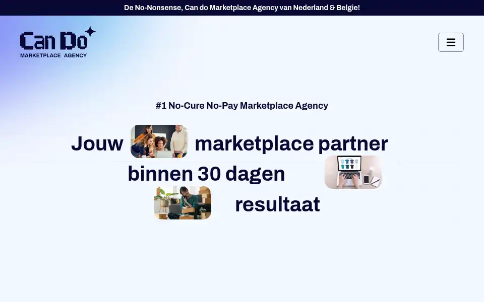 Screenshot of candoagency.nl