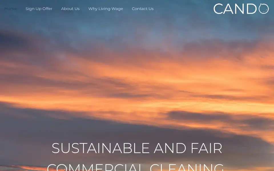 Screenshot of candocleaners.co.uk