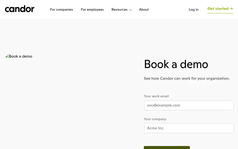 Screenshot of candor.co