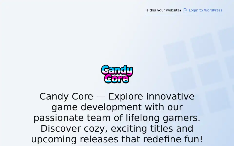Screenshot of candycore.com
