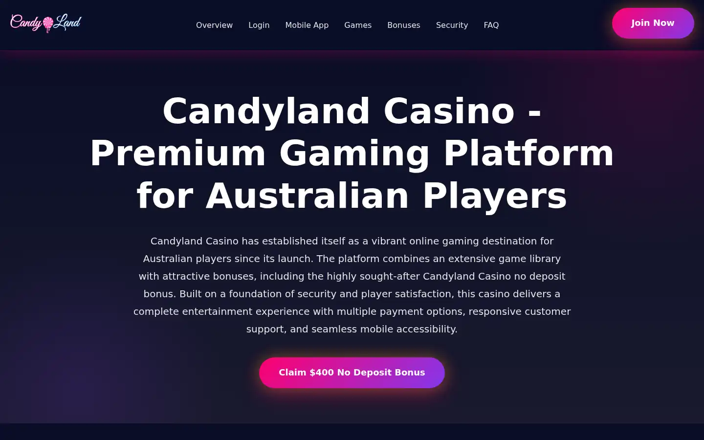 Screenshot of candylandau.com