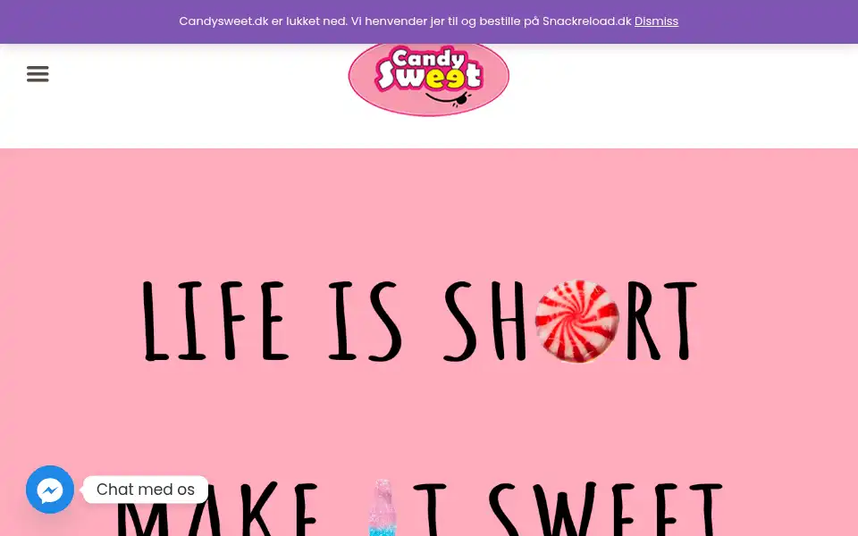 Screenshot of candysweet.dk