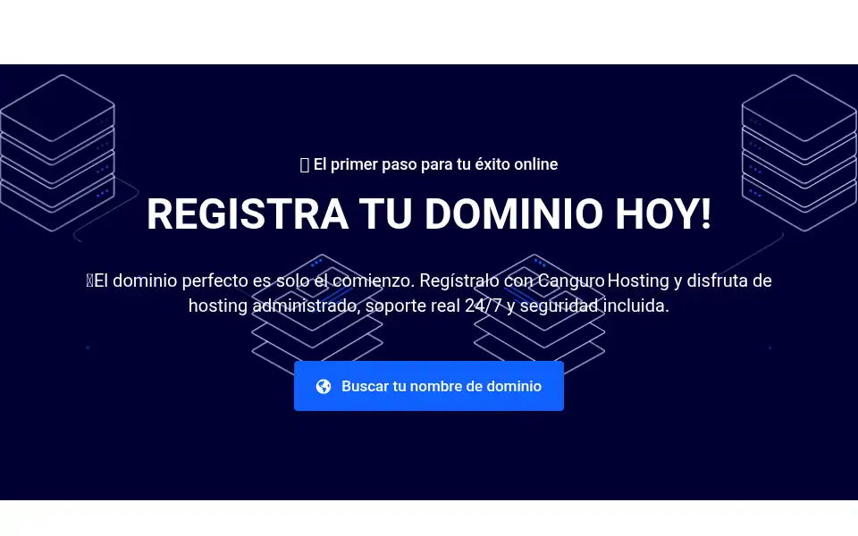 Screenshot of cangurohosting.com