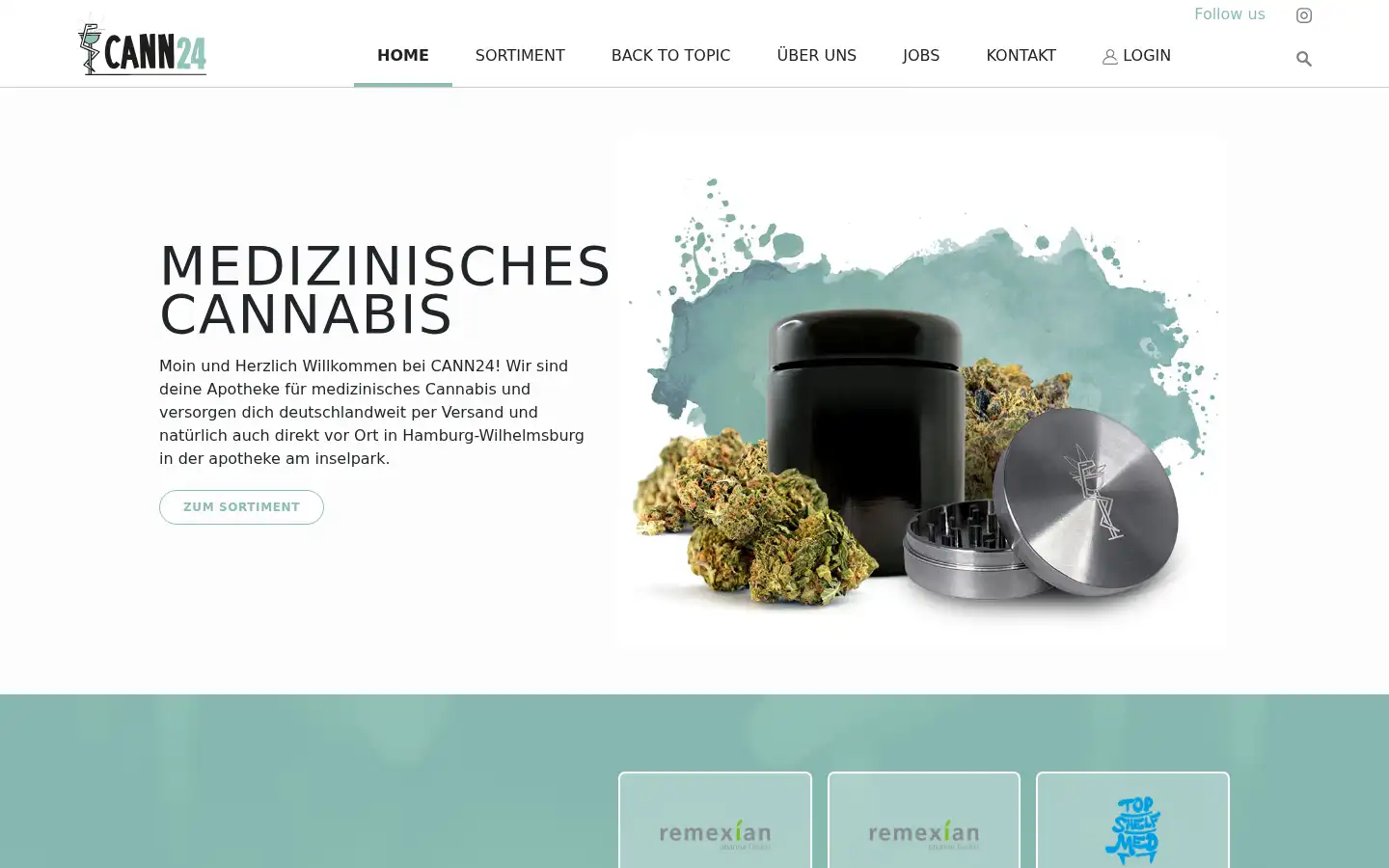 Screenshot of cann24.de