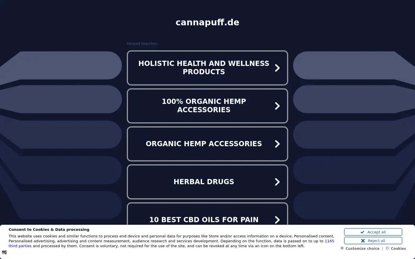 Screenshot of cannapuff.de