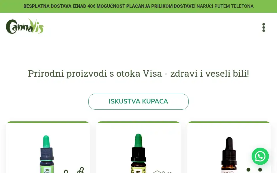 Screenshot of cannavis.eu