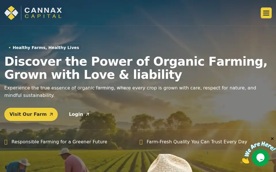 Screenshot of cannaxcapital.com