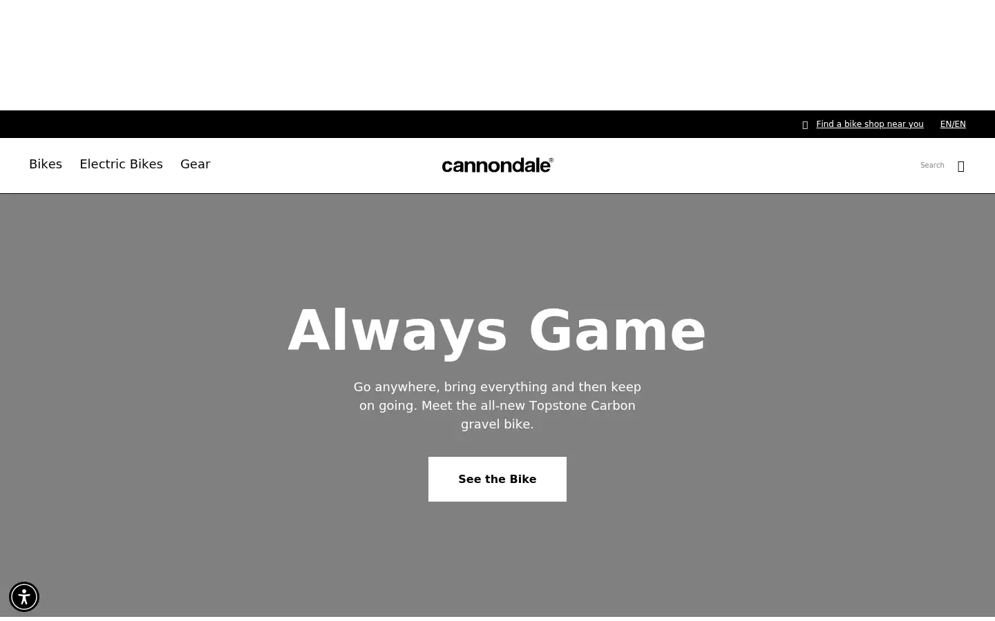 Screenshot of cannondale.de