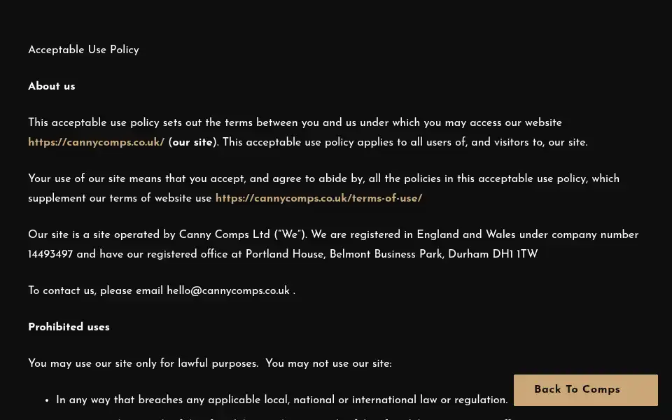 Screenshot of cannycomps.co.uk
