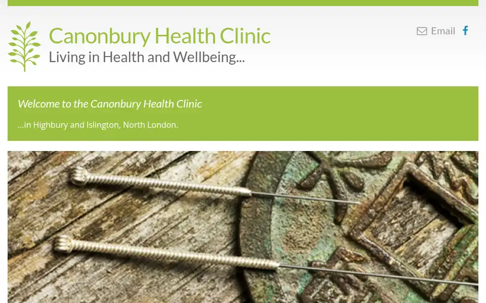 Screenshot of canonburynaturalhealth.co.uk