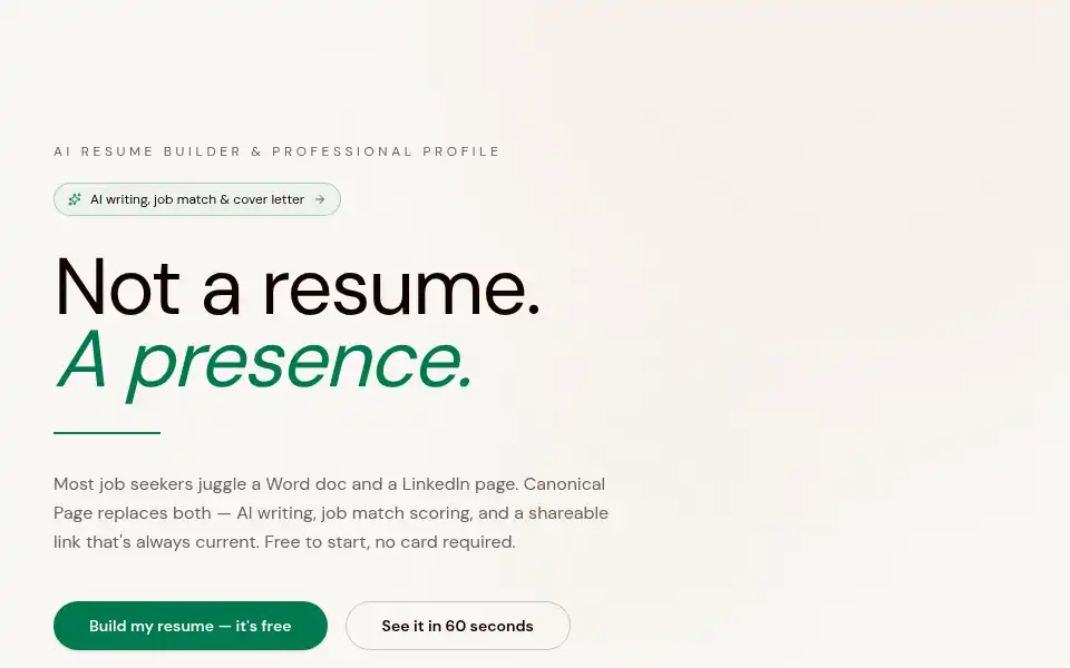 Screenshot of canonical.page