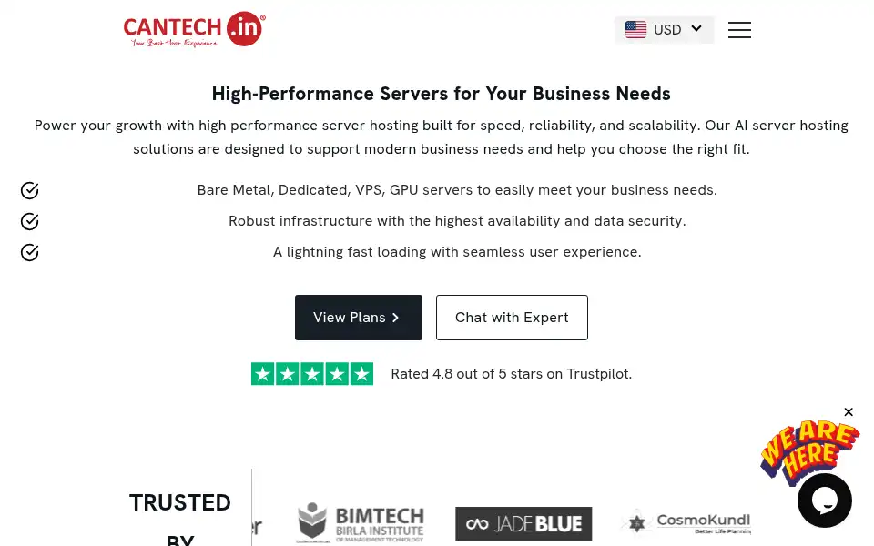 Screenshot of cantech.in