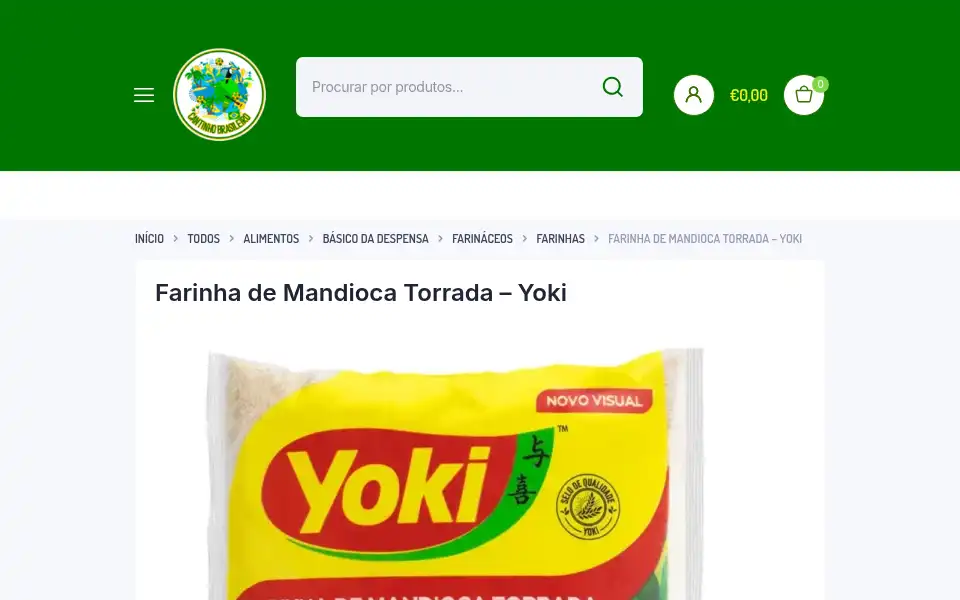 Screenshot of cantinhobrasileiro.nl