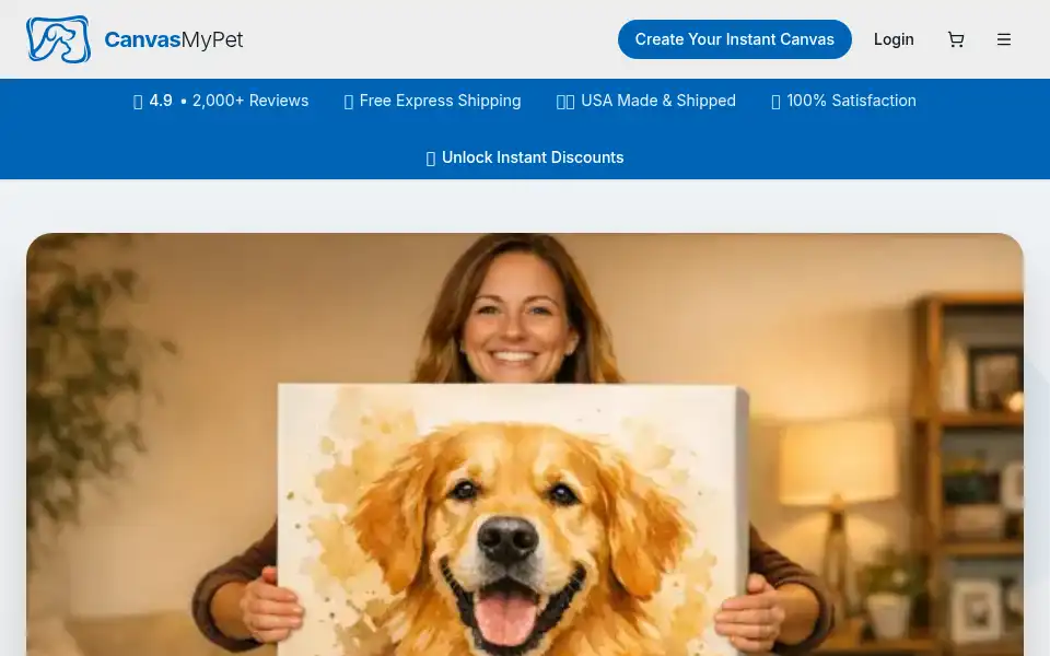 Screenshot of canvasmypet.app
