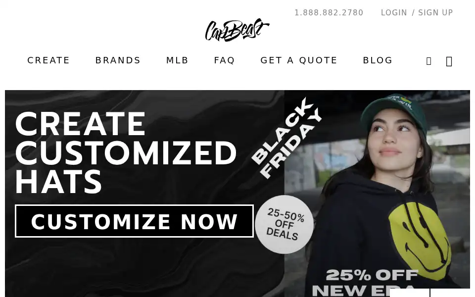 Screenshot of capbeast.com