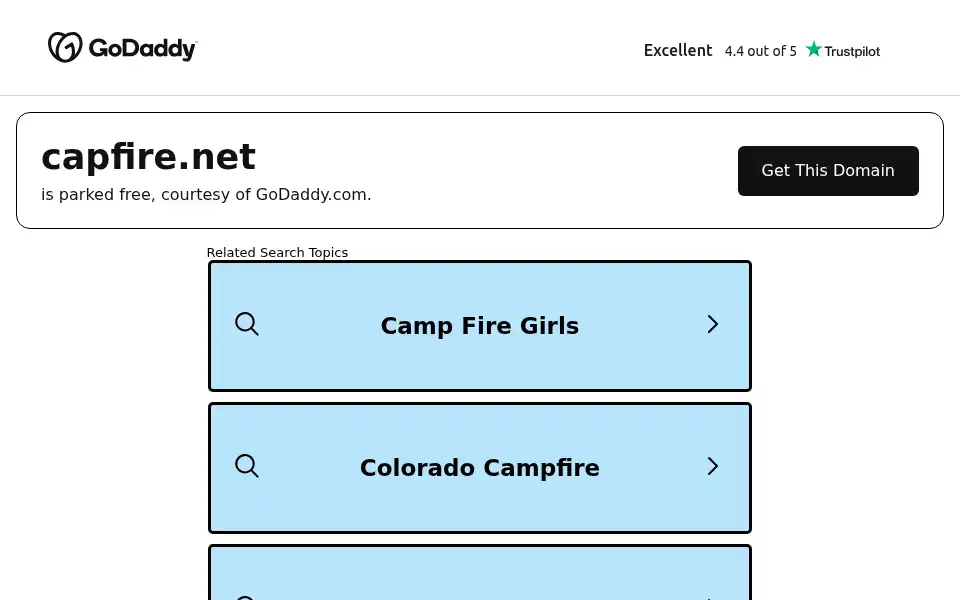 Screenshot of capfire.net